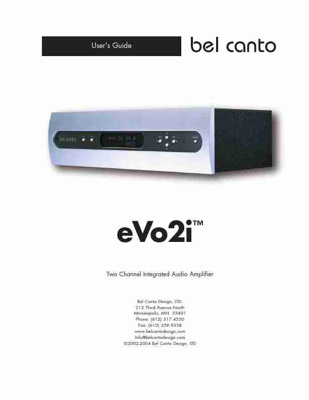 Bel Canto Design Stereo Amplifier eVo2iTM-page_pdf